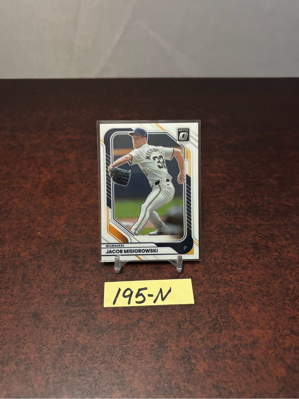 Jacob Misiorowski 2026 Donruss optic baseball card #53 Milwaukee Brewers
